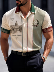 Camicia da uomo con stampa Festa della Repubblica Repubblica Italiana