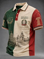 Camicia da uomo con stampa Festa della Repubblica Repubblica Italiana