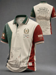 Camicia da uomo con stampa Festa della Repubblica Repubblica Italiana