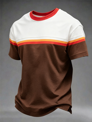 T-shirt da uomo retrò a maniche corte