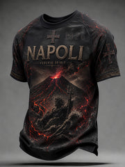 T-shirt uomo calcio italiano Napoli manica corta