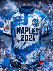 Polo uomo Napoli stampa calcio