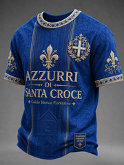 Maglietta da uomo Firenze Calcio Storico Azzurri a maniche corte