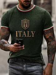 Maglietta da uomo con stampa italiana