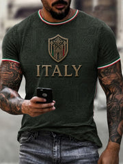 Maglietta da uomo con stampa italiana