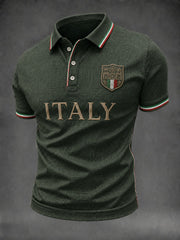 Camicia da uomo con stampa italiana
