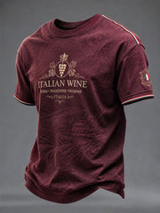 Men's Italian Wine Culture Casual T-shirt