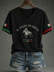 Maglietta a maniche corte da donna Palio di Siena