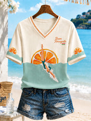 Women's Italian Ferragosto Casual T-Shirt