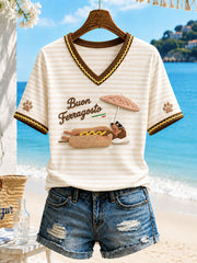 Women's Italian Ferragosto Casual T-Shirt