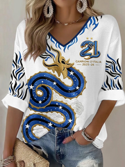 T-shirt in waffle da donna Campioni d'Italia 2025-26