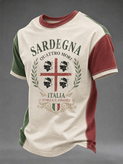 Maglietta da uomo Sardegna Quattro Mori a maniche corte