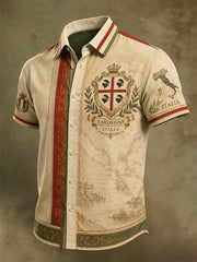 Camicia da uomo Sardegna Quattro Mori a maniche corte