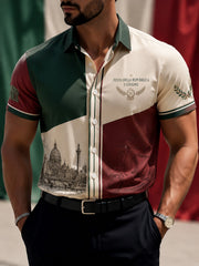 Camicia da uomo con stampa Festa della Repubblica Repubblica Italiana