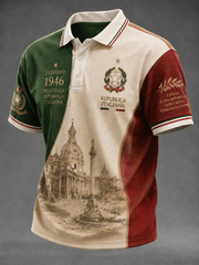 Camicia da uomo con stampa Festa della Repubblica Repubblica Italiana