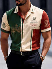 Camicia da uomo con stampa Festa della Repubblica Repubblica Italiana