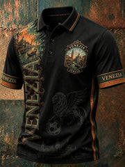 Camicia da uomo Iitalian Football Venice Manica corta