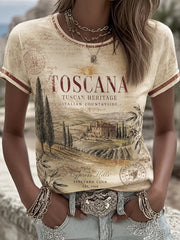 T-shirt donna Toscana a maniche corte