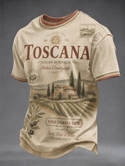 Maglietta da uomo Toscana a manica corta