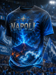 T-shirt uomo Napoli Footabll a maniche corte
