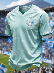 Maglietta da uomo a V per il calcio di Napoli