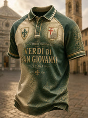 Maglia da calcio classica verde della squadra di Firenze da uomo