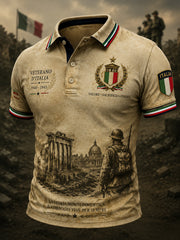 Polo d'arte commemorativa dei veterani italiani retrò