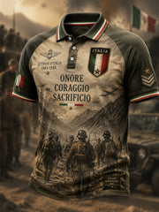 Polo commemorativa dei veterani italiani retrò