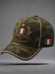 Berretto da baseball unisex in camuffamento militare retrò italiano