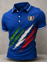 Partita di Calcio Italiano Maschile Tifo Artistico Stampa Polo