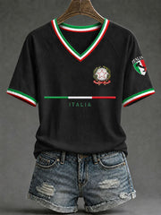 Magliette italiane a V da donna