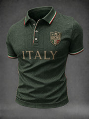 Camicia da uomo con stampa italiana