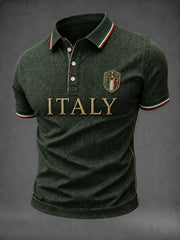 Camicia da uomo con stampa italiana