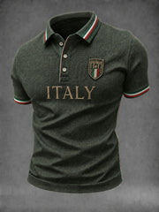 Camicia da uomo con stampa italiana