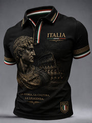 Camicie casual da uomo in stile italiano con scultura di David