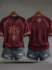 Women's Italian Wine Culture Casual T-shirt