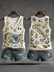 Gilet a V da vacanza italiane da donna