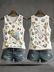 Gilet a V da vacanza italiane da donna
