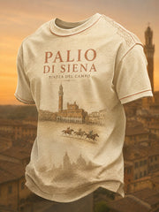 Maglietta da uomo a maniche corte Palio di Siena