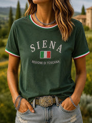 Maglietta da donna Siena a maniche corte