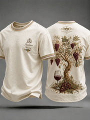 Men's Italian Wine Culture Casual T-Shirt