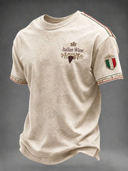 Men's Italian Wine Culture Casual T-Shirt
