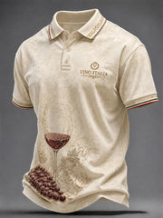 Men's Italian Wine Culture Casual T-Shirt