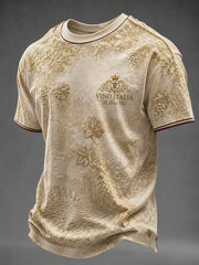 Men's Italian Wine Culture Casual T-Shirt