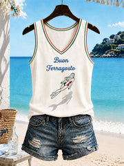 Women's Italian Ferragosto Casual Vests