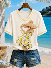 Women's Italian Ferragosto Casual T-Shirt