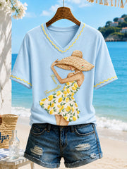 Women's Italian Ferragosto Casual T-Shirt
