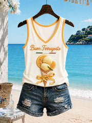 Women's Italian Ferragosto Casual Vests