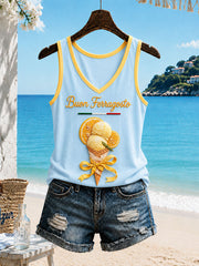 Women's Italian Ferragosto Casual Vests